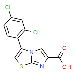 3-(2,4-DICHLOROPHENYL)IMIDAZO[2,1-B]THIAZOLE-6-CARBOXYLIC ACID结构式