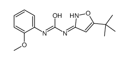 1-(2-Methoxyphenyl)-3-[5-(2-methyl-2-propanyl)-1,2-oxazol-3-yl]ur e Structure