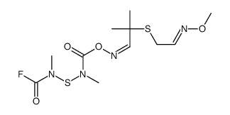 [[2-(2-methoxyiminoethylsulfanyl)-2-methylpropylidene]amino] N-[carbonofluoridoyl(methyl)amino]sulfanyl-N-methylcarbamate结构式