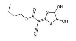 butyl 2-cyano-2-(4,5-dihydroxy-1,3-dithiolan-2-ylidene)acetate结构式