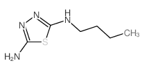 N-butyl-1,3,4-thiadiazole-2,5-diamine Structure