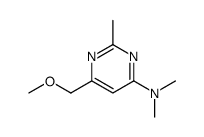 6-(methoxymethyl)-N,N,2-trimethylpyrimidin-4-amine结构式