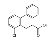 3-(2-chloro-6-phenylphenyl)propanoic acid结构式