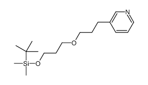 tert-butyl-dimethyl-[3-(3-pyridin-3-ylpropoxy)propoxy]silane Structure