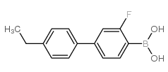 4-乙基-3-氟联苯-4-硼酸结构式