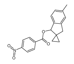 5'-methyl-1',3'-dihydrospiro[cyclopropane-1,2'-inden]-1'-yl 4-nitrobenzoate结构式