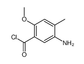 Benzoyl chloride, 5-amino-2-methoxy-4-methyl- (9CI)结构式