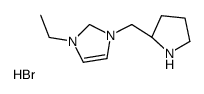 1-ethyl-3-[[(2S)-pyrrolidin-2-yl]methyl]-1,2-dihydroimidazol-1-ium,bromide结构式