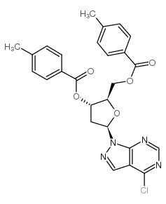 4-CHLORO-1-(3,5-DI-O-TOLUOYL-BETA-D-2-DEOXYRIBOFURANOSYL)PYRAZOLO[3,4-D]PYRIMIDINE picture