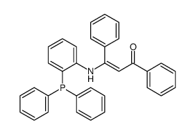 3-(2-diphenylphosphanylanilino)-1,3-diphenylprop-2-en-1-one Structure