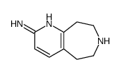 6,7,8,9-tetrahydro-5H-pyrido[2,3-d]azepin-2-amine结构式