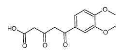 5-(3,4-dimethoxy-phenyl)-3,5-dioxo-pentanoic acid结构式