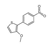 3-methoxy-2-(4-nitrophenyl)thiophene结构式