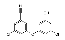 3-chloro-5-(3-chloro-5-hydroxyphenoxy)benzonitrile结构式