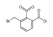 3-(bromomethyl)-2-nitrobenzoyl chloride结构式