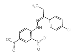 1-Propanone,1-(4-chlorophenyl)-, 2-(2,4-dinitrophenyl)hydrazone结构式