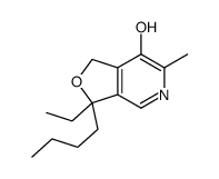 3-butyl-3-ethyl-6-methyl-1H-furo[3,4-c]pyridin-7-ol Structure