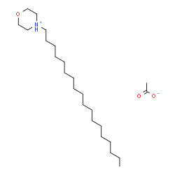 4-octadecylmorpholinium acetate Structure