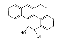 (11R,12S)-4,5,11,12-tetrahydrobenzo[a]pyrene-11,12-diol结构式