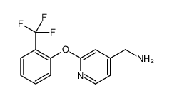 4-Pyridinemethanamine, 2-[2-(trifluoromethyl)phenoxy]结构式