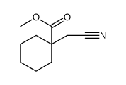 Cyclohexanecarboxylic acid, 1-(cyanomethyl)-, methyl ester结构式