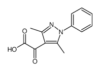 1H-Pyrazole-4-acetic acid, 3,5-dimethyl-α-oxo-1-phenyl结构式