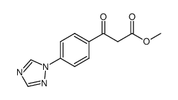 3-Oxo-3-(4-[1,2,4]triazol-1-yl-phenyl)-propionic acid methyl ester结构式