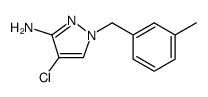 1H-Pyrazol-3-amine, 4-chloro-1-[(3-methylphenyl)methyl]结构式