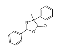 5(4H)-Oxazolone,4-methyl-2,4-diphenyl-结构式