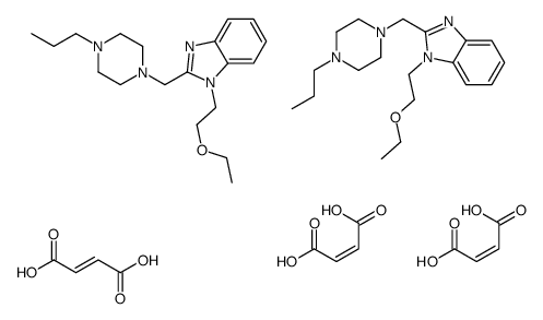 (E)-but-2-enedioic acid,1-(2-ethoxyethyl)-2-[(4-propylpiperazin-1-yl)methyl]benzimidazole结构式