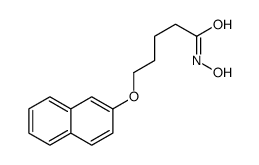 N-羟基-5-(2-萘氧基)戊酰胺结构式