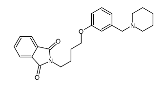 2-[4-[3-(piperidin-1-ylmethyl)phenoxy]butyl]isoindole-1,3-dione Structure