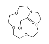 2-chloro-1-(1,4,7,10-tetraoxa-13-azacyclopentadec-13-yl)ethanone结构式