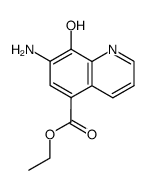 7-amino-8-hydroxy-quinoline-5-carboxylic acid ethyl ester结构式
