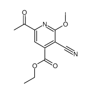 6-acetyl-3-cyano-2-methoxy-isonicotinic acid ethyl ester结构式