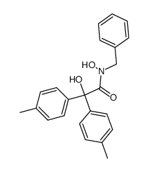 N-Benzyl-2,N-dihydroxy-2,2-di-p-tolyl-acetamide Structure