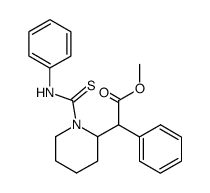 phenyl-(1-phenylthiocarbamoyl-piperidin-2-yl)-acetic acid methyl ester结构式