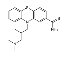 10-(3-dimethylamino-2-methyl-propyl)-10H-phenothiazine-2-carbothioic acid amide结构式