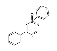 1,5-diphenyl-1H-1λ4,2,4-thiadiazine 1-oxide结构式