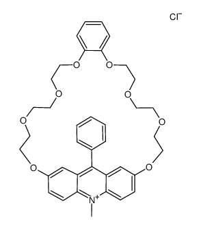 [2,7-(10-methyl-9-phenylacridinium)]-(1',2'-phenyl)-29-crown-8 chloride结构式