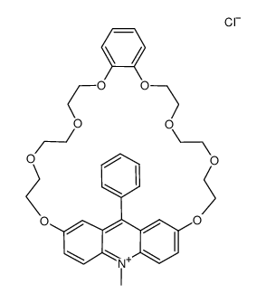 [2,7-(10-methyl-9-phenylacridinium)]-(1',2'-phenyl)-29-crown-8 chloride Structure