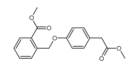 methyl 2-(4-methoxycarbonylmethylphenoxymethyl)benzoate结构式