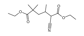 5-cyano-2,2,4-trimethyl-adipic acid diethyl ester Structure