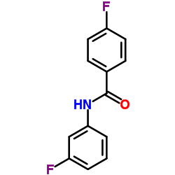 4-Fluoro-N-(3-fluorophenyl)benzamide结构式