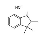 (+/-)-2,3,3-trimethyl-indoline, hydrochloride结构式