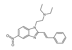 diethyl-[2-(5-nitro-2-styryl-benzoimidazol-1-yl)-ethyl]-amine Structure