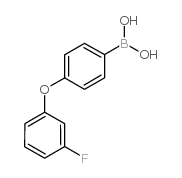 4-(3-氟苯氧基)苯硼酸结构式