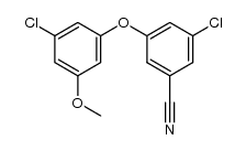 3-chloro-5-(3-chloro-5-methoxyphenoxy)benzonitrile Structure