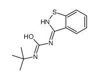 1-(1,2-benzothiazol-3-yl)-3-tert-butylurea Structure