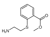 methyl 2-(2-aminoethylsulfanyl)benzoate Structure